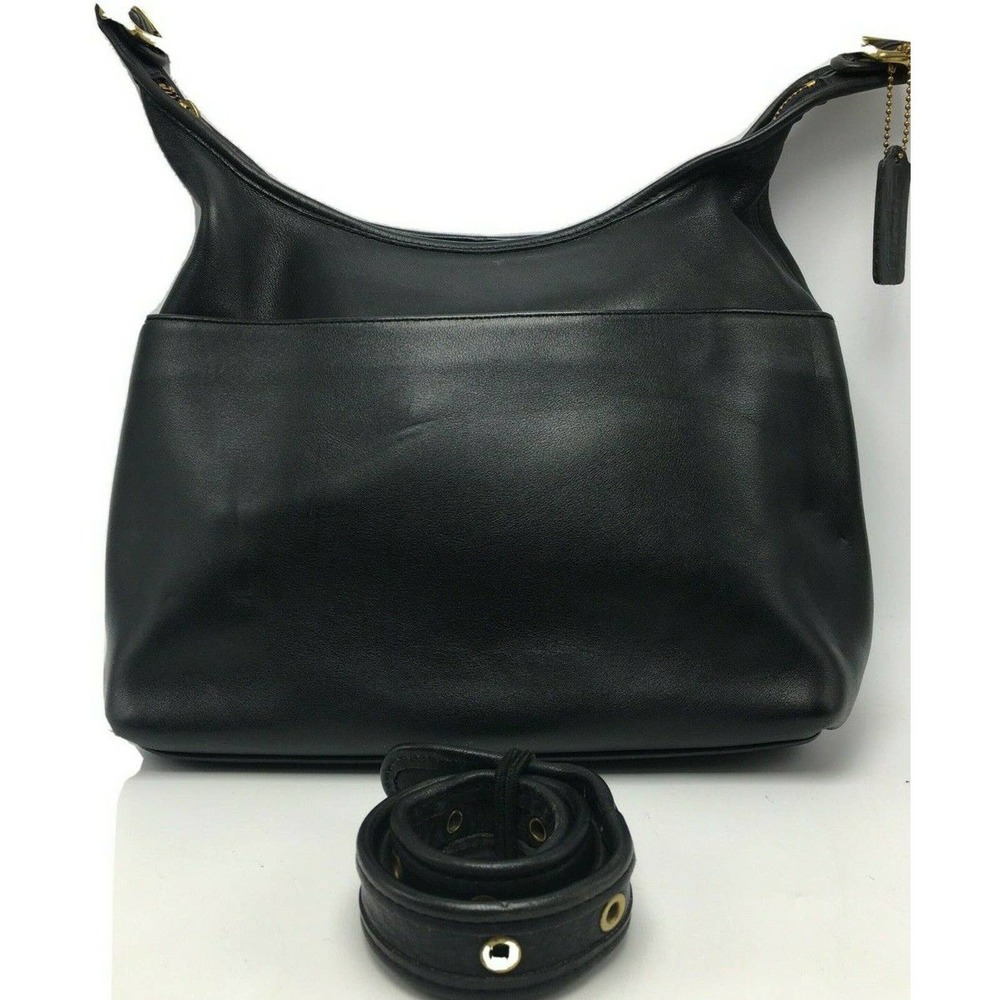 Vintage Coach Legacy #9058 Soft Black Leather Bag